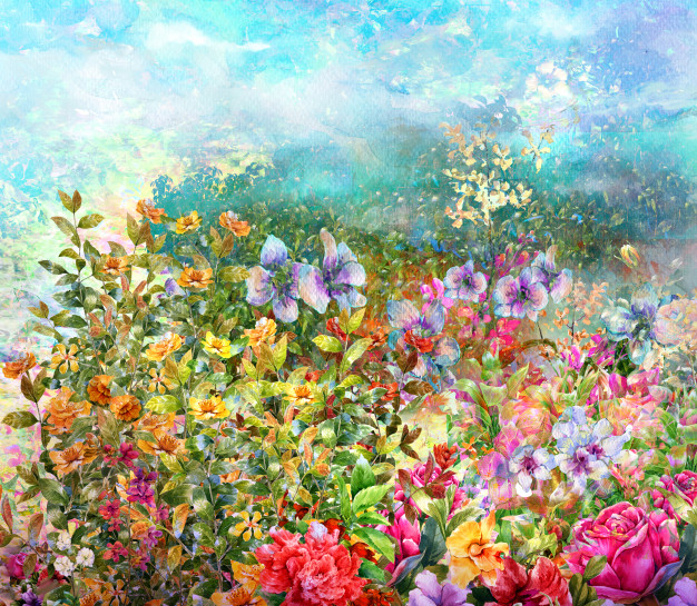 La primavera (Acuarela)